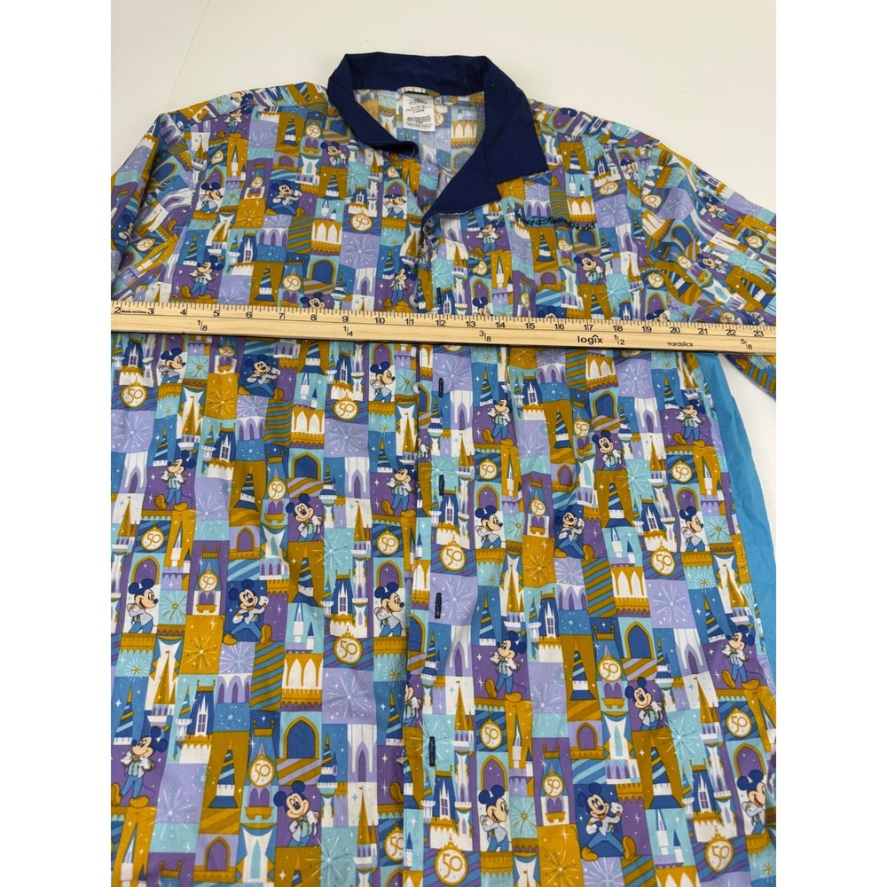 Disney Parks Walt Disney World 50th Anniversary Mickey Castle Shirt Mens Large